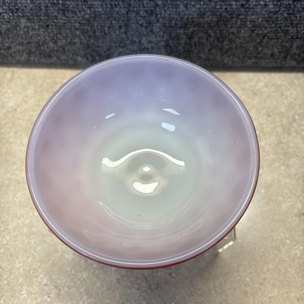 Vtg~Fire King/Anchor Hocking~Kimberly Diamond~Cereal Bowl Orange and Red